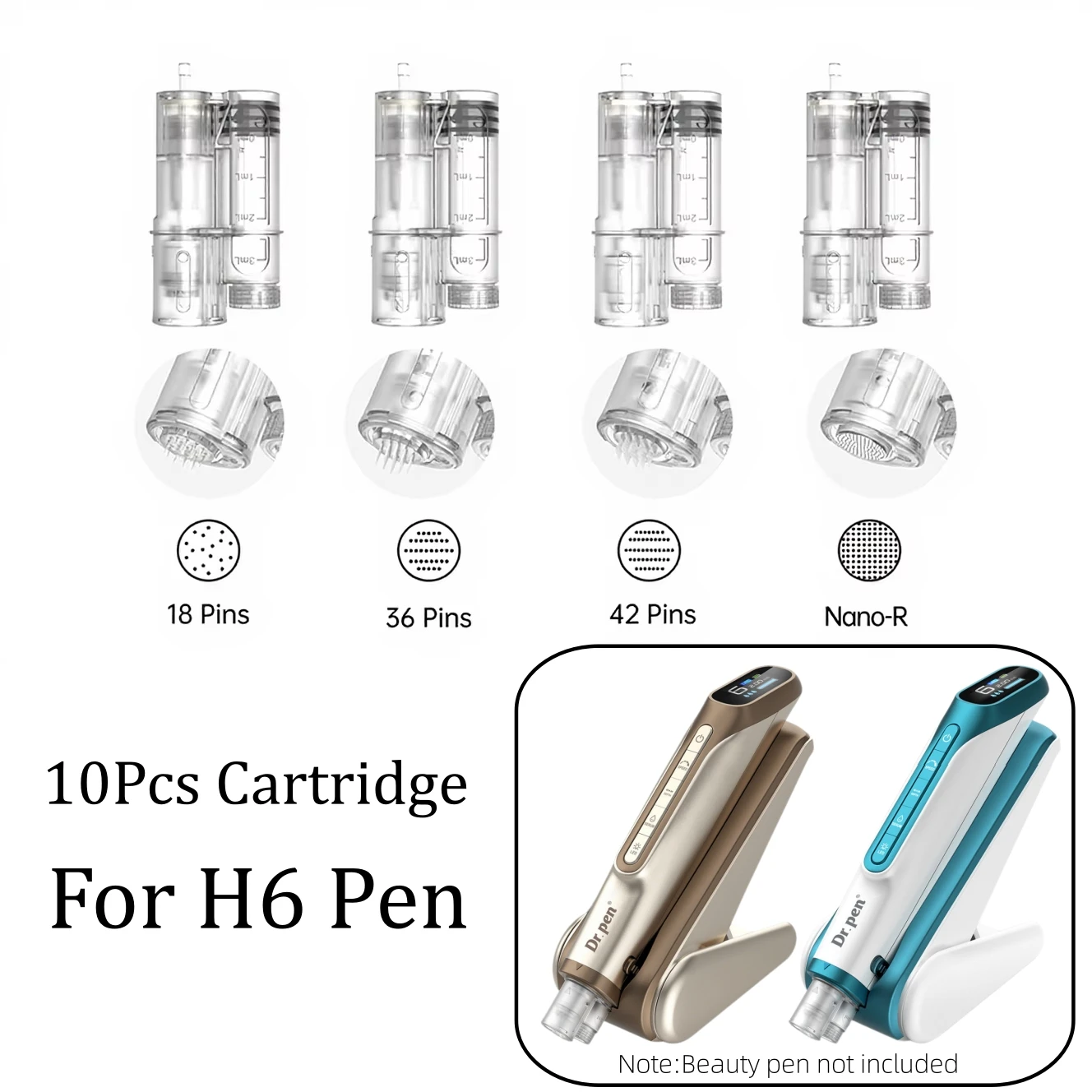 10-pezzi-lunghezza-dell'ago-025-mm-cartuccia-con-18-36-42-aghi-cartuccia-con-ago-a-punta-sottile-per-dr-pen-derma-pen-h6-ricambio
