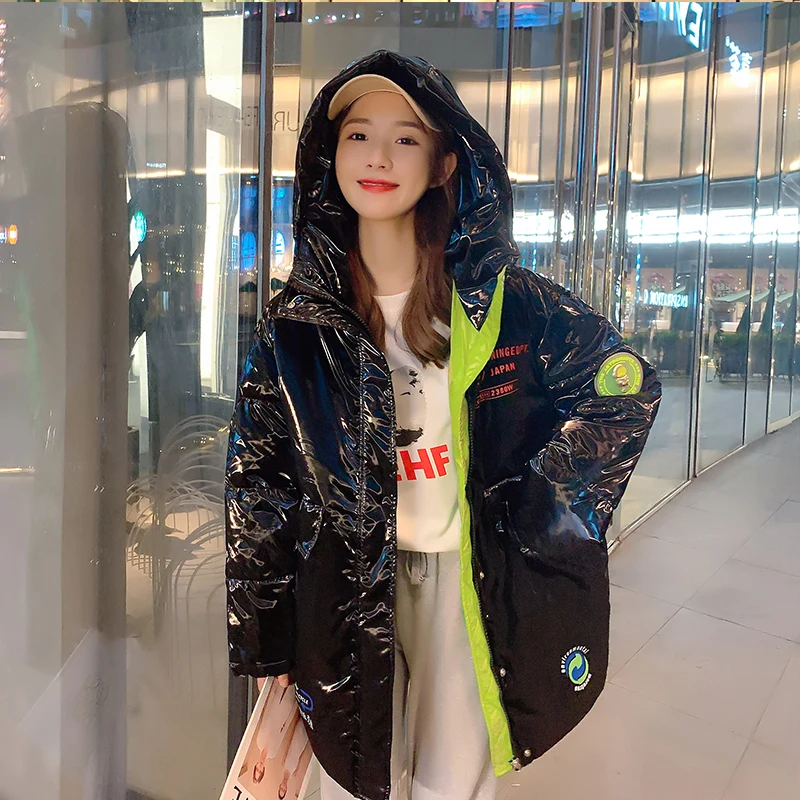 2025, warme gepolsterte Winterjacke mit Kapuze, Damenparkas, Übergröße, Pufferjacke, Damen, gepolsterte Mäntel, Oberbekleidung, wasserdichter Schneemantel