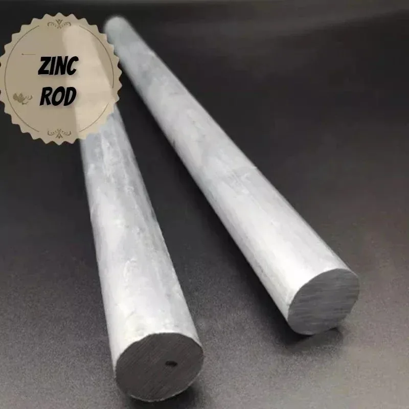 100mm Zinc Rod Solid Round Bar Electroplate Anode Electrode Diameter 3mm 4mm 5mm 6mm 8mm 10mm 12mm