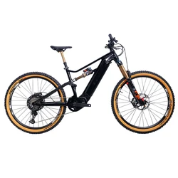 Lithium Battery Power 48V Mid Drive Bafang Motor Full Suspension Enduro Electric Bike Mountain