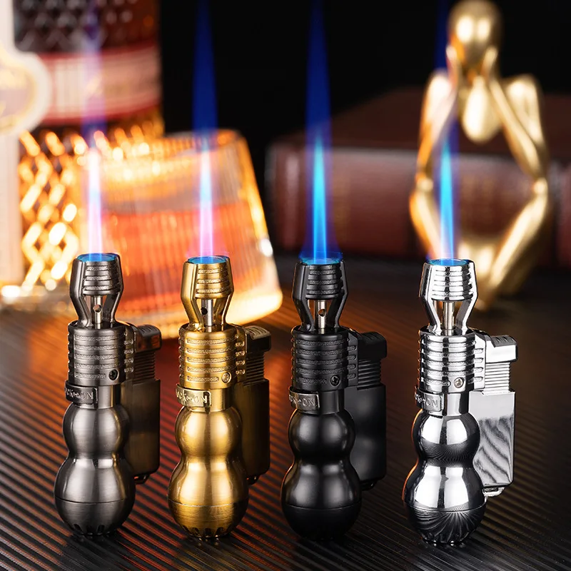 

Mini Welding Gun Blue Flame Butane Gas Lighters Cigarette Cigar Lighter Outdoor Camping Kitchen Ignition Tool Windproof Lighter