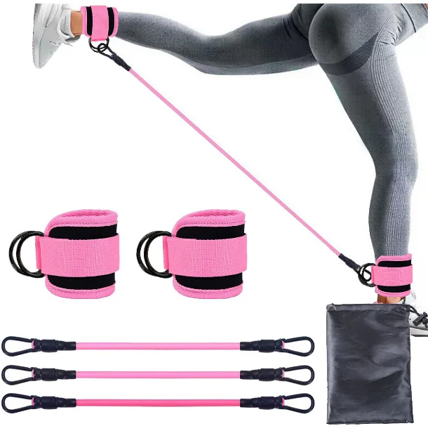 Knöchelriemen, Knöchel-Widerstandsbänder, Handgelenkmanschetten, gepolsterte Riemen, Fitness-Glute-Kickback für Gym, Fuß- und Beintraining, Stützbandage