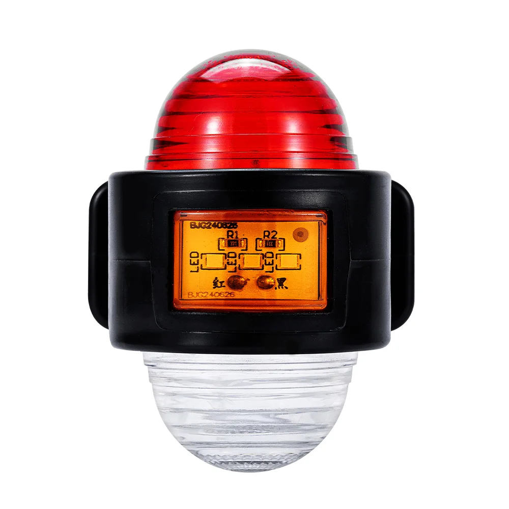 2PCS Three Sides LED Side Light Outline Truck Lamp 12 24V For Car Trailer Lorry 25LED Side Marker Light Indicator Rear Lamp