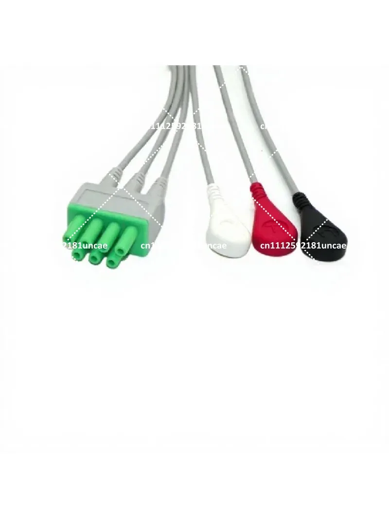 3-Lead ECG Telemetry Lead Wire Replacement Cable for Patient Monitor