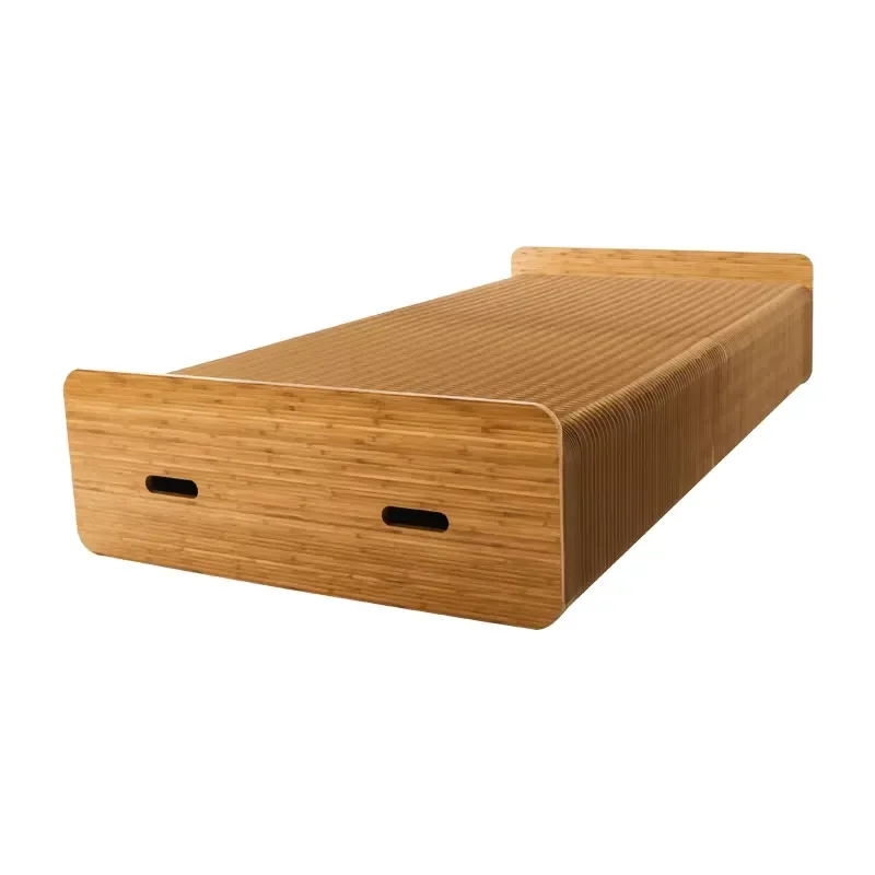 Foldable Stylish Easy Storage Environmental Accrodion Kraft Paper Bed for Home Decor Home Furniture