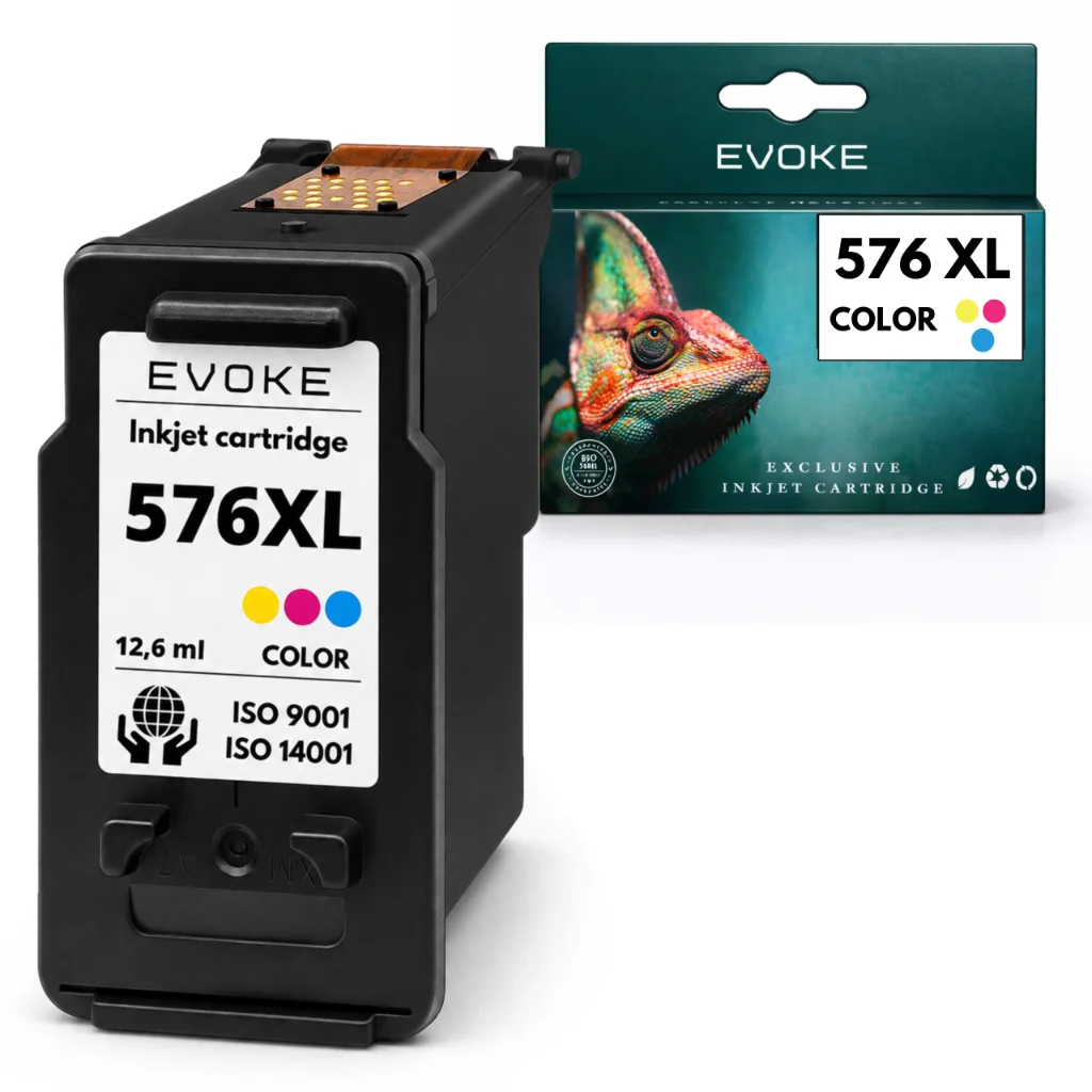 Evoke compatibele inkt voor Canon Cl-576Xl Cl576Xl 576XL 5441C001 Tri-Color Cmy 400 pagina's Pixma Tr4750 Tr4751 Ts3500 Ts3700