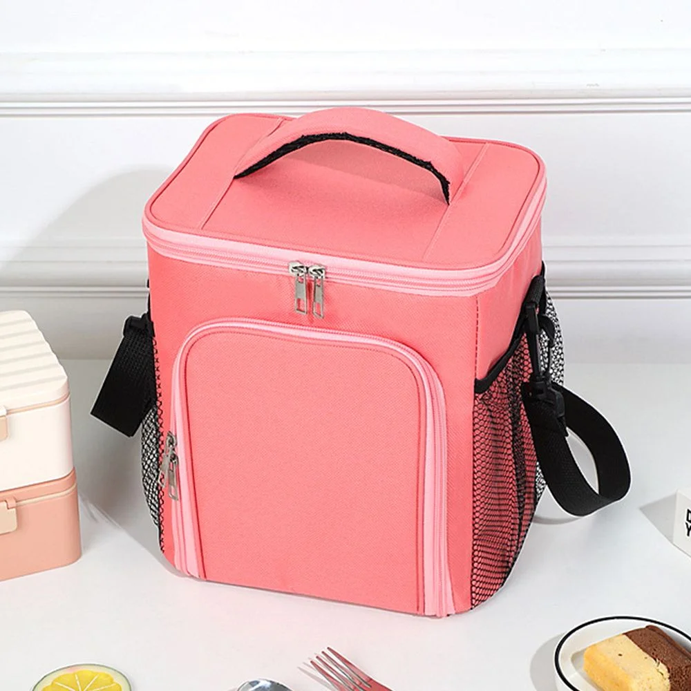 Thermal Bag Lunch Bags Portable Insulation Office Work School Gold  Letter Pattern Series Korean Oxford Cloth Picnic Cooler Bags