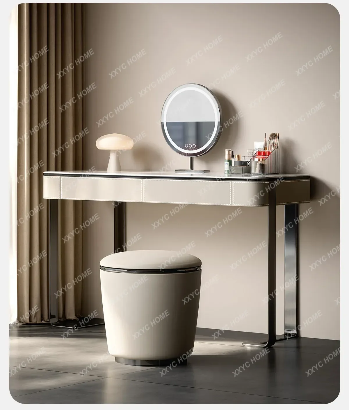 Solid wood dresser modern simple high-end villa small table light luxury design