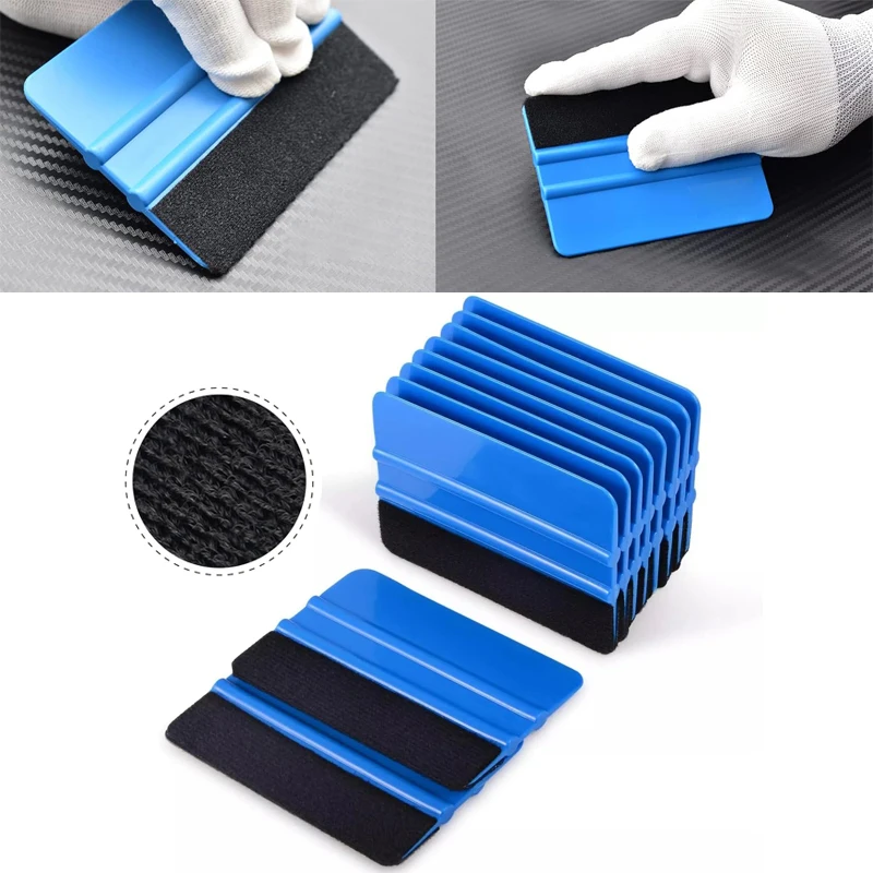 20pcs Decal Scraper Wallpaper Smoothing Tool for Window Tint Felt Fabric Vinyl Squeegee Car Automotive Sticker Applicator Tool