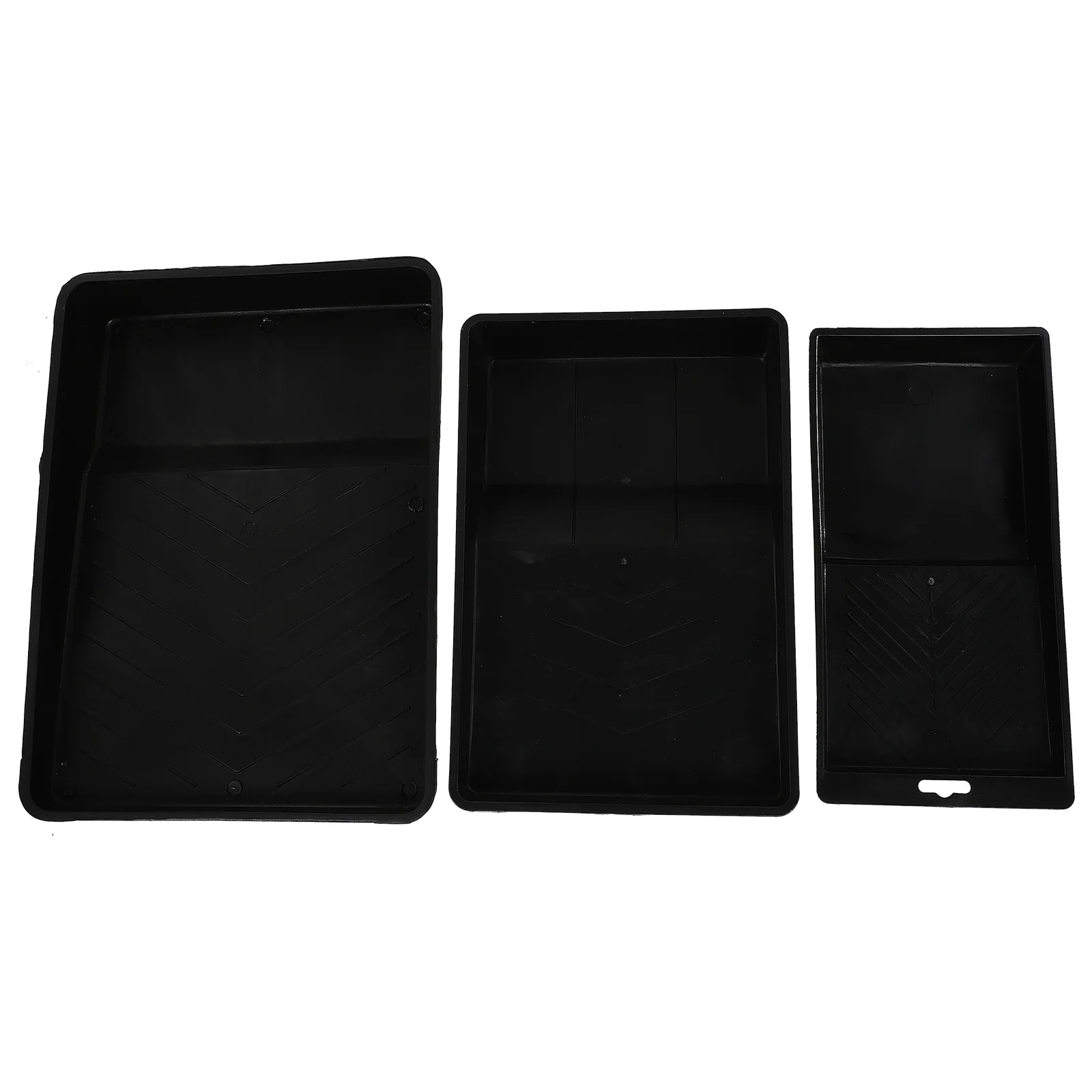 3 قطع من صواني خلط الألوان البلاستيكية القابلة للتكديس، تصميم موفر للمساحة لصواني طلاء زيت الغواش الأكريليك