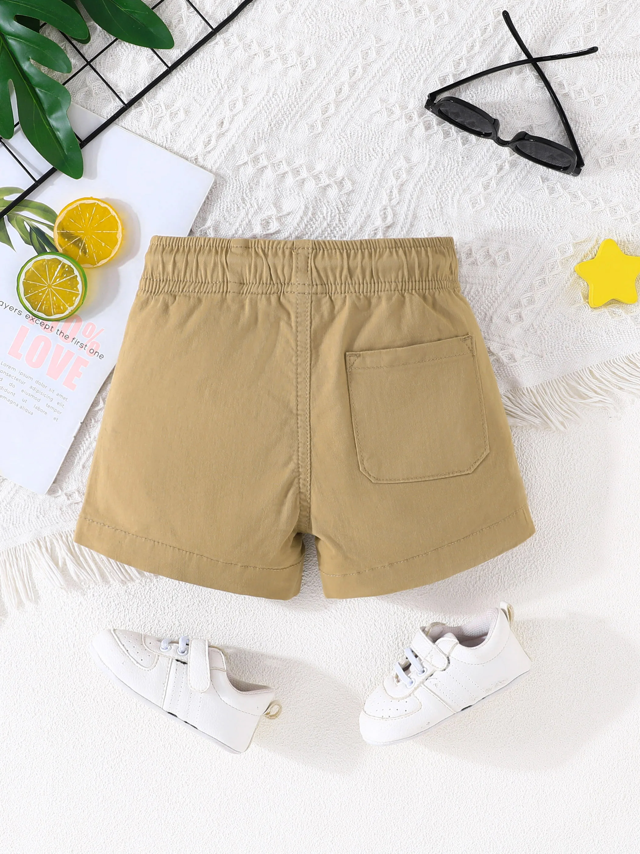 2024 New Boys school uniform Kids Summer Cotton Chino Shorts Children Formal Short Pants High Quanlity Solid Navy Uniform 18