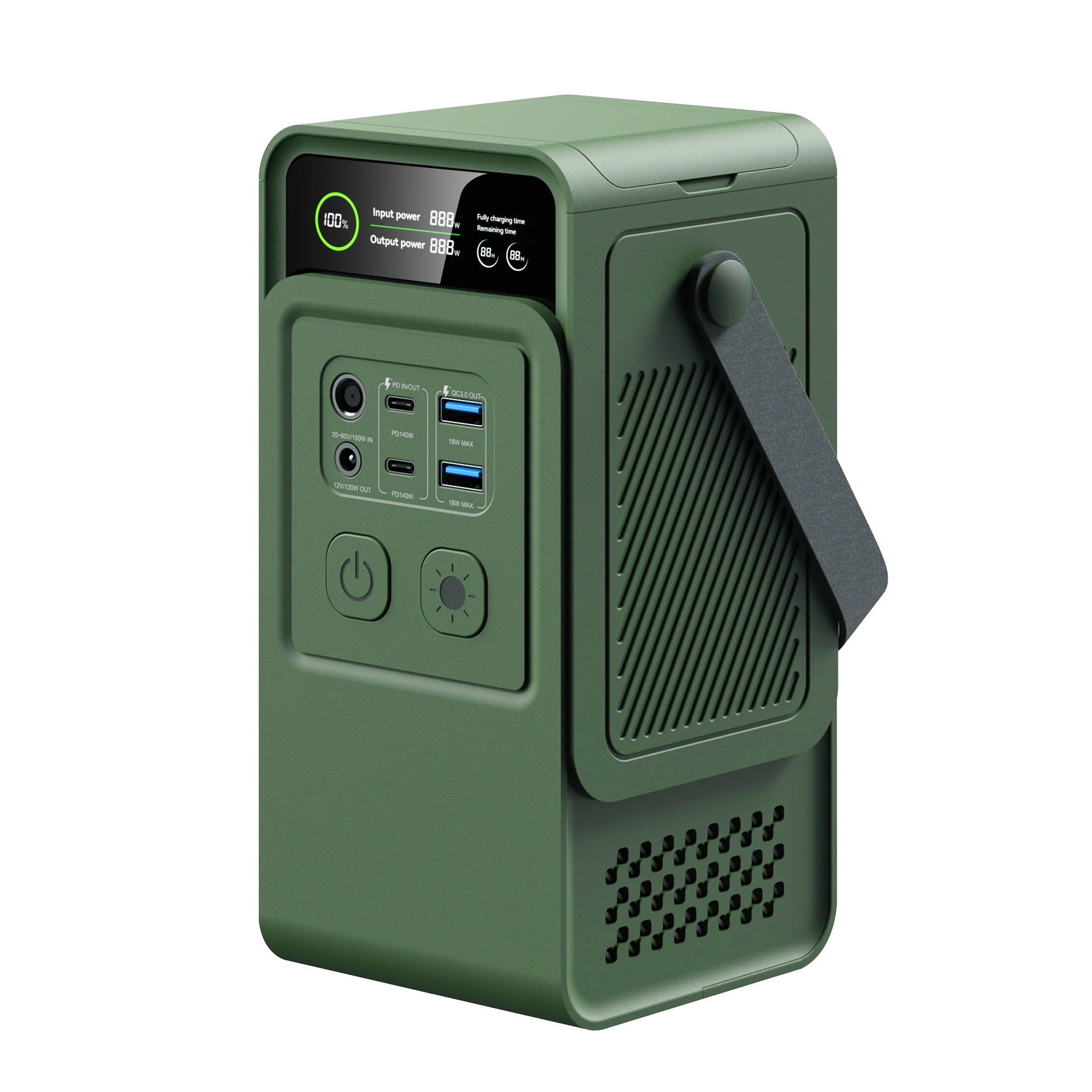 CTOLITY AP200L192Wh Portable Power Station 100W Solar Panel Kit 200W Solar Generator PowerBank Outdoor Rechargeable Solar Cell