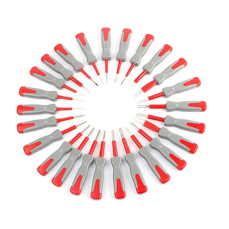 25Pcs Automotive Wiring Connector Pin Release Extractor Crimp Terminal Removal Kit