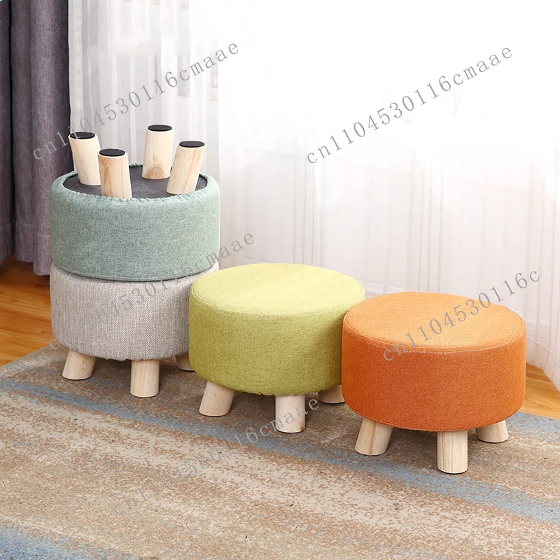 The All-new Multifunctional Wooden Stool with Foot Pedals Is Perfect for Entrances, Hallways, Corridors, and Gardens
