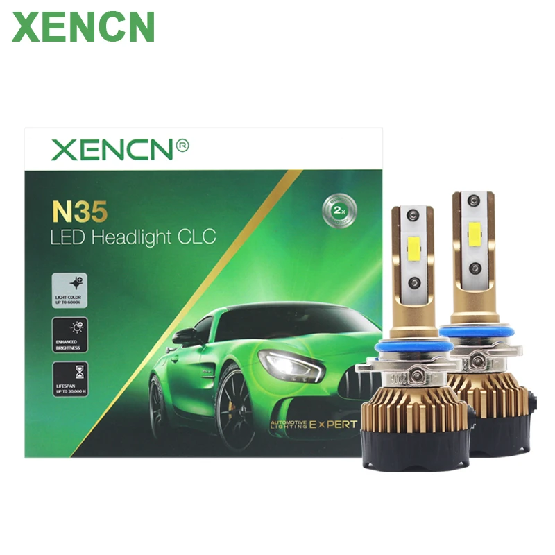 XENCN LED HB4 9006 Car Headlight 80000LM 260W High Power 6000K Cold White Light 12V P22d Ultra Durable LED Auto Fog Lamp, Pair