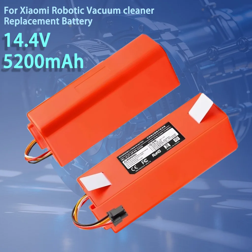 14.4V 6500mAh Replacement Battery for XiaoMi 1S Roborock S5MAX S6MAXV S7 S75 Sweeping Mopping Robot Vacuum Cleaner