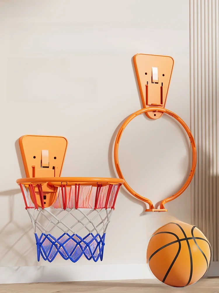 Canasta de Baloncesto Plegable para Interiores, Aro de Baloncesto Infantil, Marco de Tiro para el Hogar, Estilo Colgante de Pared, Canasta Pequeña