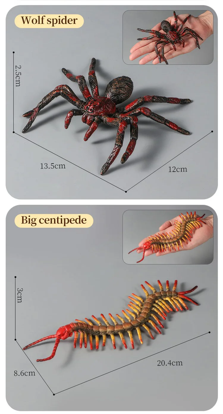 Pädagogisches Insekten-Tiere-Modell-Spielzeug-Set mit Schmetterling, Biene, Libelle, Mantis, Ameise, Schnecke, Actionfiguren für Kinder, Sammlung, Dekoration – Detail 22