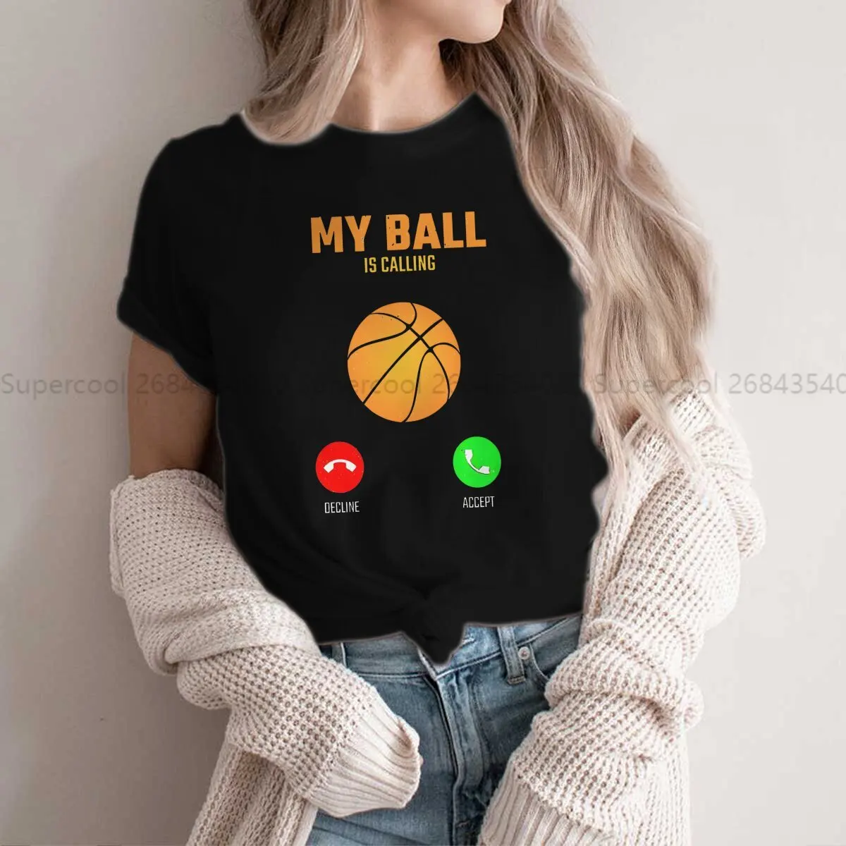 Quote Hip Hop Polyester TShirt Basketball Sports Style Streetwear Comfortable T Shirt Female