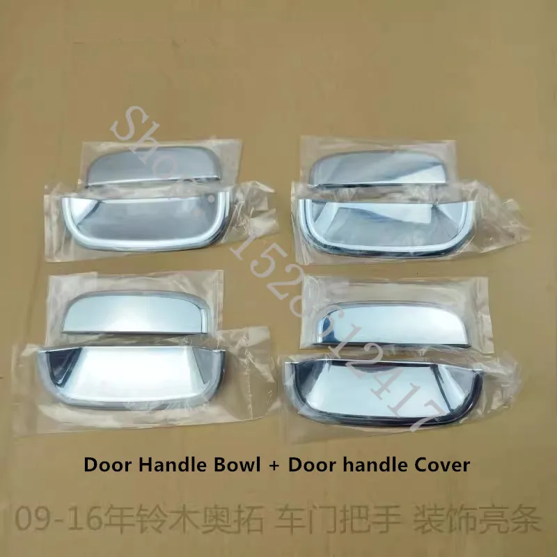 Car Accessories for suzuki Alto/celerio 2009 2010~2016 ABS Chrome Door Handle Bowl Door handle Protective covering Cover Trim