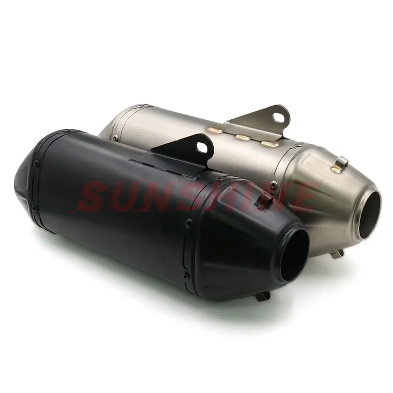 Silenciador de escape universal para motocicleta, puntas de escape de acero inoxidable para motocross, para 790 890 CF800MT ZX4RR MT09 Z900
