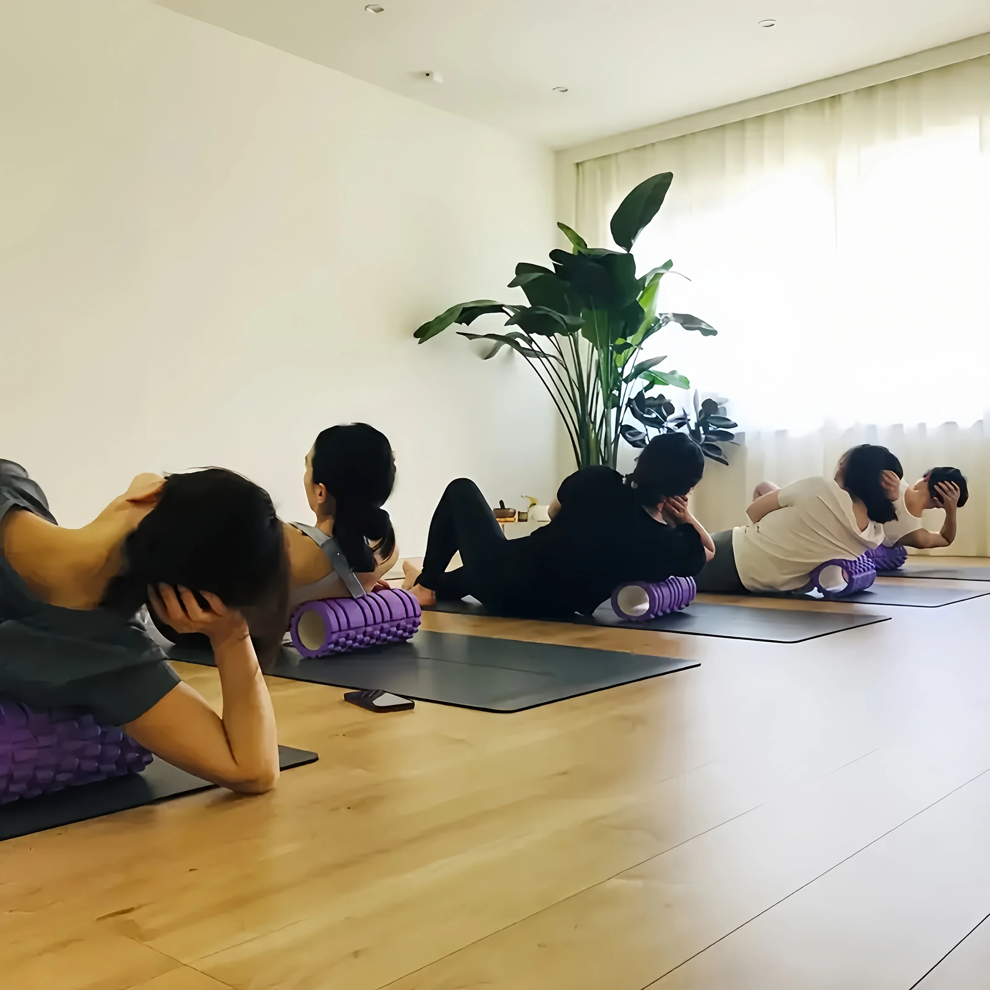 Foam Roller Yoga-Säule Fitness Yoga EVA-Schaumstoffrolle Yoga-Stab Tiefengewebe-Massagerolle, Geeignet für Rücken/Taille/Beinmuskulatur – Detail 12