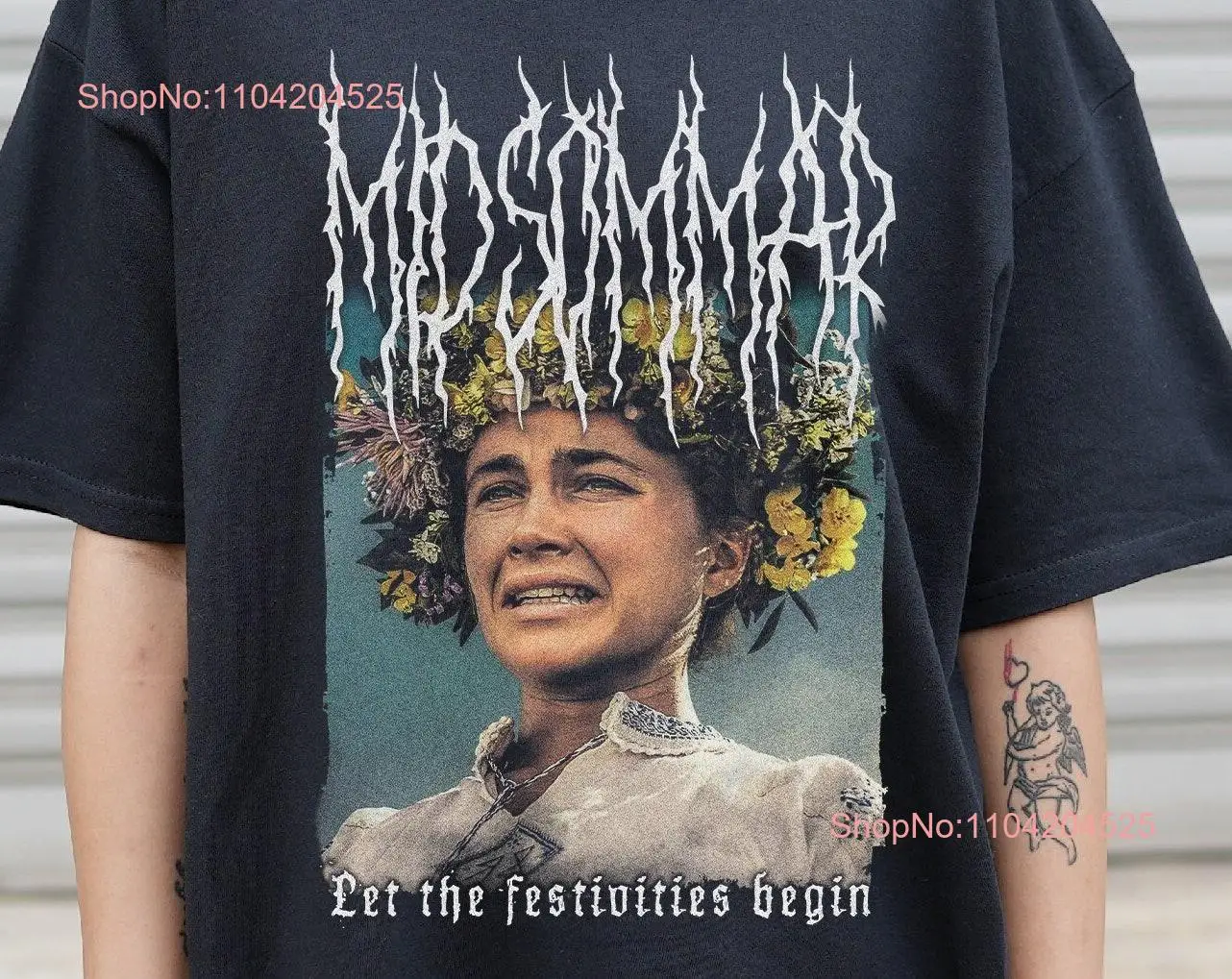 Midsommar Florence Pugh T Shirt Metal Band Style Movie long or short sleeves