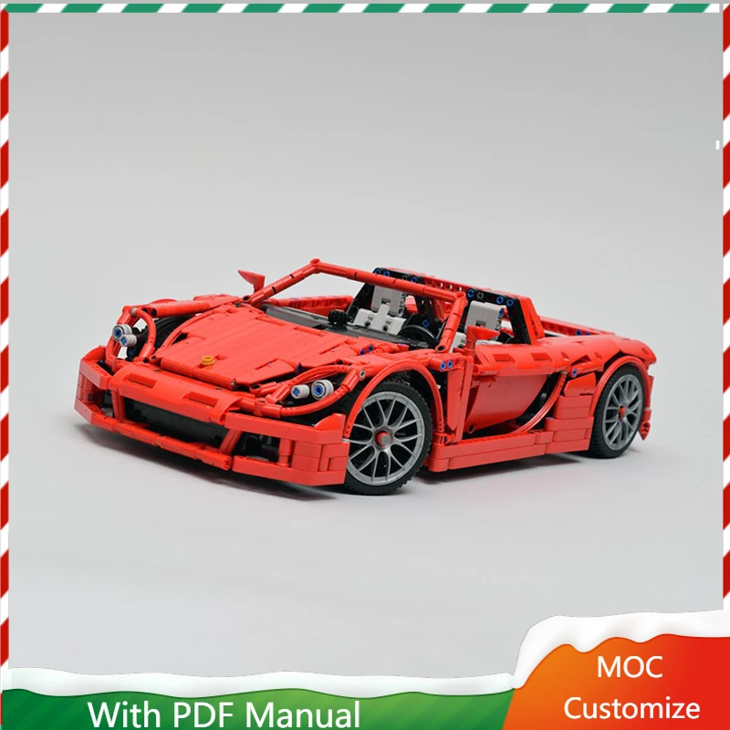 

1665 шт., Moc Technology, гоночный суперкар, модель, строительные блоки, скоростной автомобиль, кирпичи, игрушки для детей и взрослых, сборка, рождественские подарки