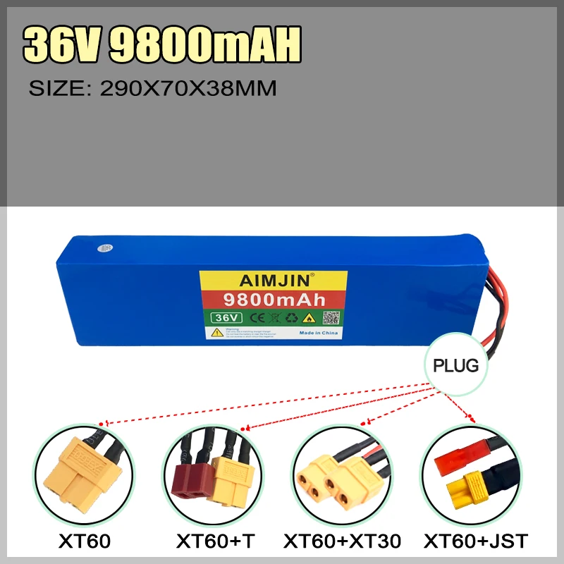 

10S3P 36V 9800mAh Lithium ion Rechargeable Replacement 18650 Battery Pack 350W 500W ,Suitable for Kugoo High-power Batteries