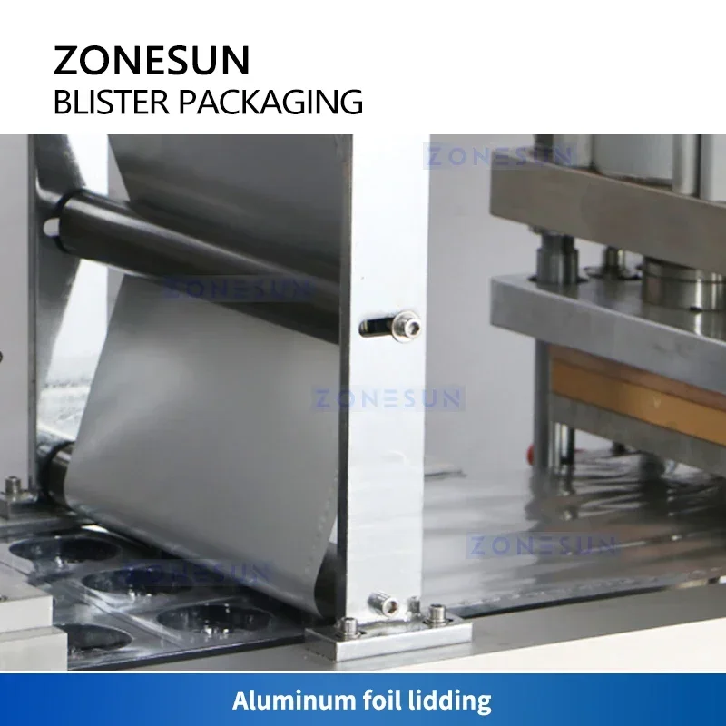 Zonesun Blister Yogurt Cup Packaging Production Line Paste Filling Equipment Cup Sealer Multiple Cup Packages  ZS-PJZN18