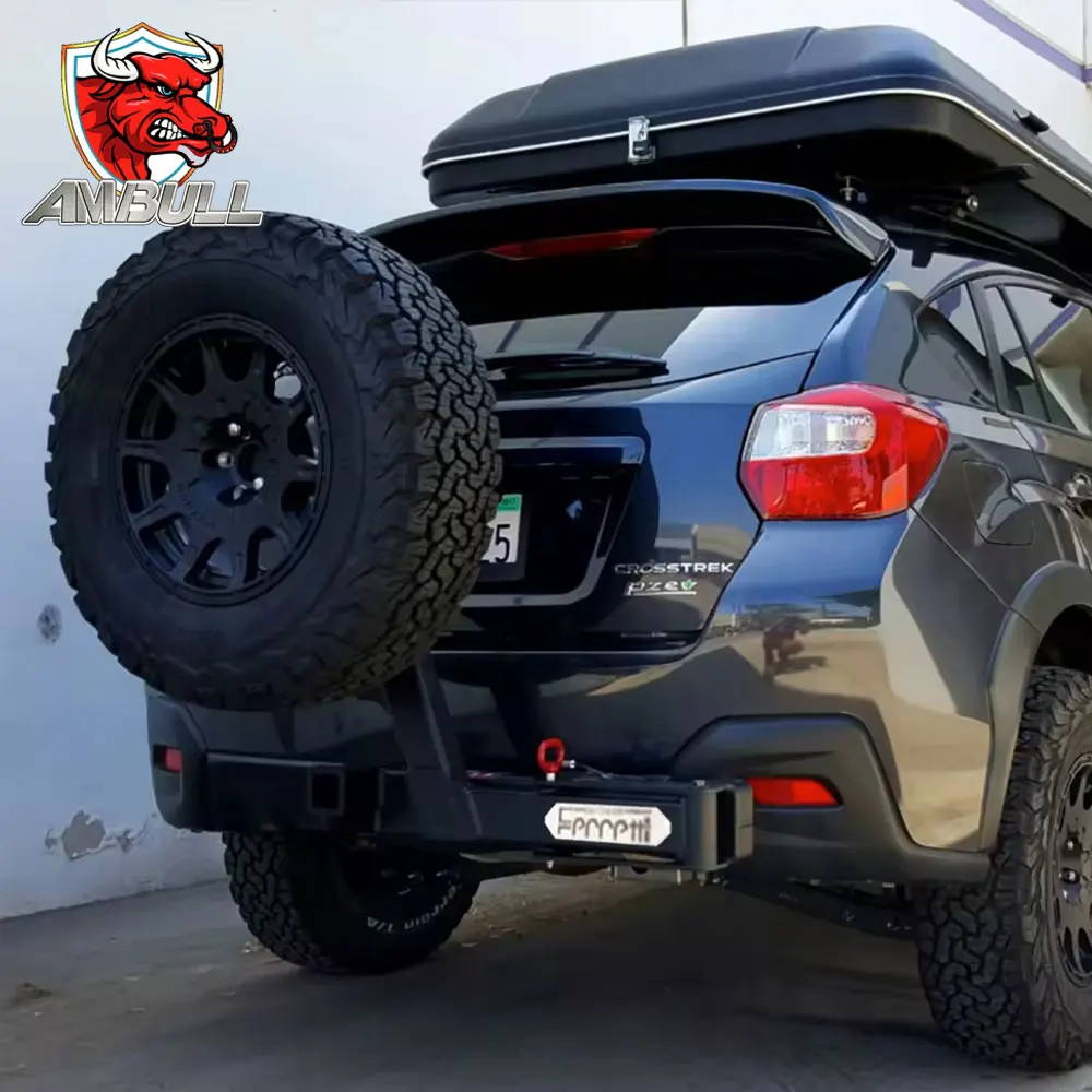 

Ambull Factory High Quality Off Road Accessories Spare Tire Holder Carrier Rack Hitch Mount Multi-fit Spare Tire Carrier