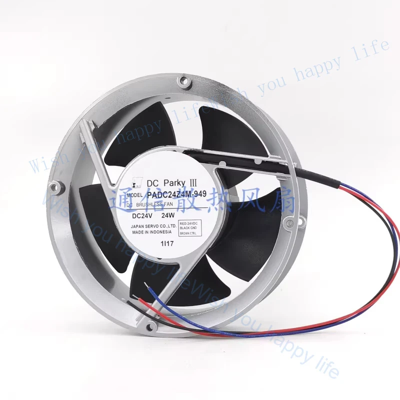 

V+ 1PCS FOR DC Parky PADC24Z4M-949 DC24V 24W 3-Wire Cooling Fan