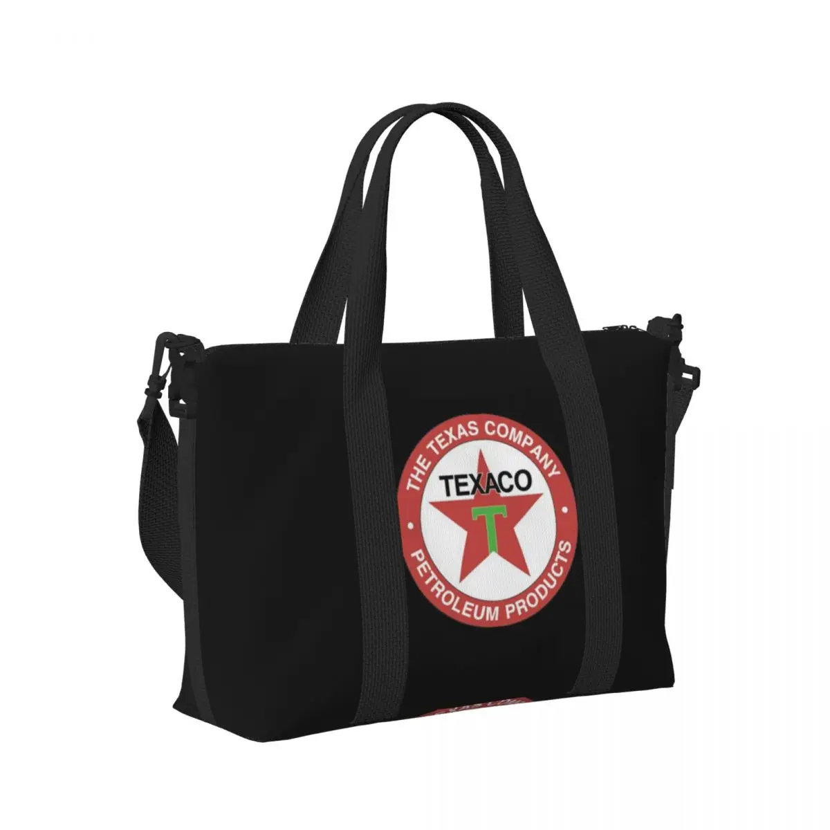 

Винтажная пляжная дорожная сумка с логотипом Texaco, большая вместительная сумка-тоут для тренажерного зала, йоги, женская дорожная сумка для покупок