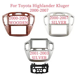 9 Inch Car Frame Fascia Adapter Android Radio Dash Fitting Panel Kit For Toyota Highlander Kluger 2000-2007
