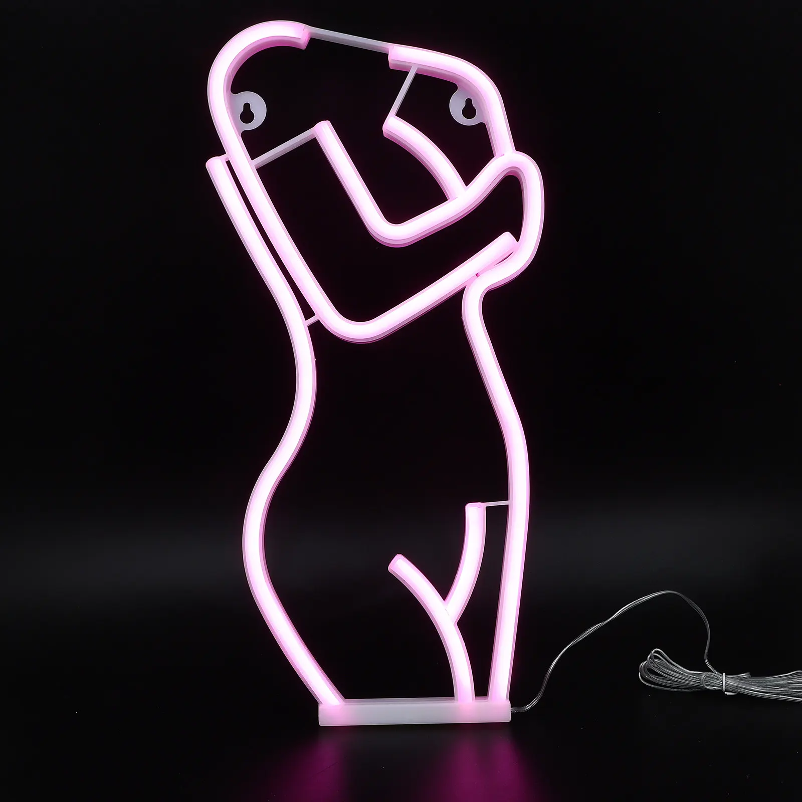 Body Shape Modeling Lamp LED Neon Light Signs Wall Decor Bar Atmosphere Festival Party Layout USB Dual Use Warm Glow Small Night
