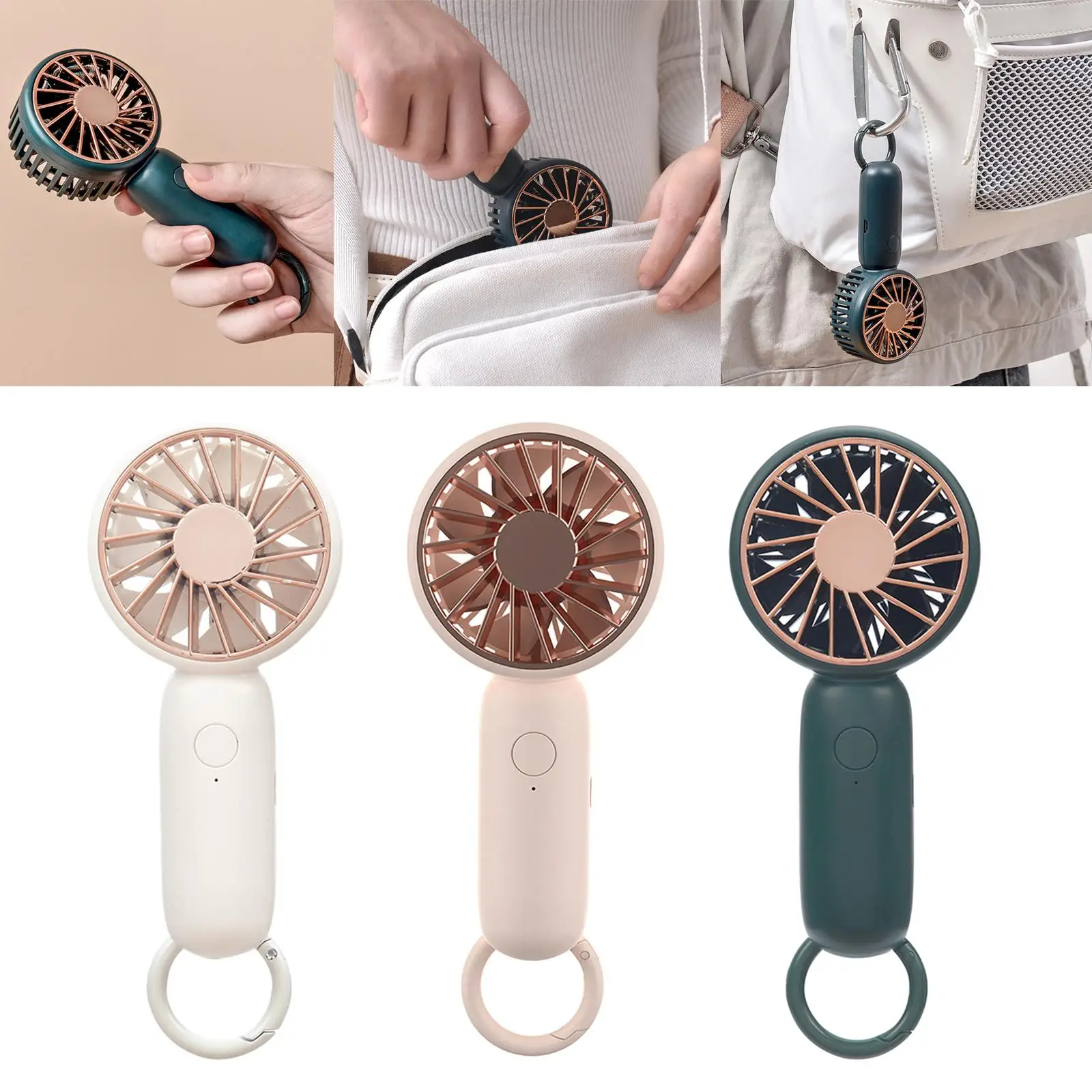 충전식 미니 휴대용 선풍기, 개인 냉각 팬, USB 책상 휴대용 테이블 팬