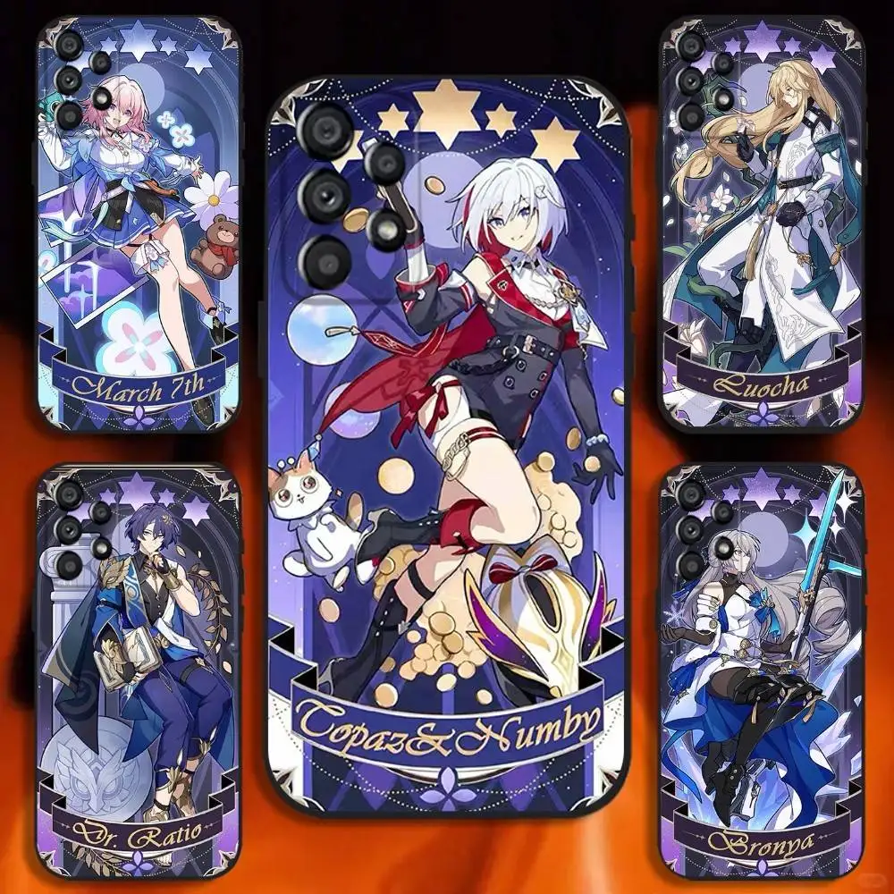

Game Honkai Star Rail Phone Case For Samsung Galaxy A20,A21s,A22,A31,A32,A52,A53,A72,73,A80 Soft Black Cover