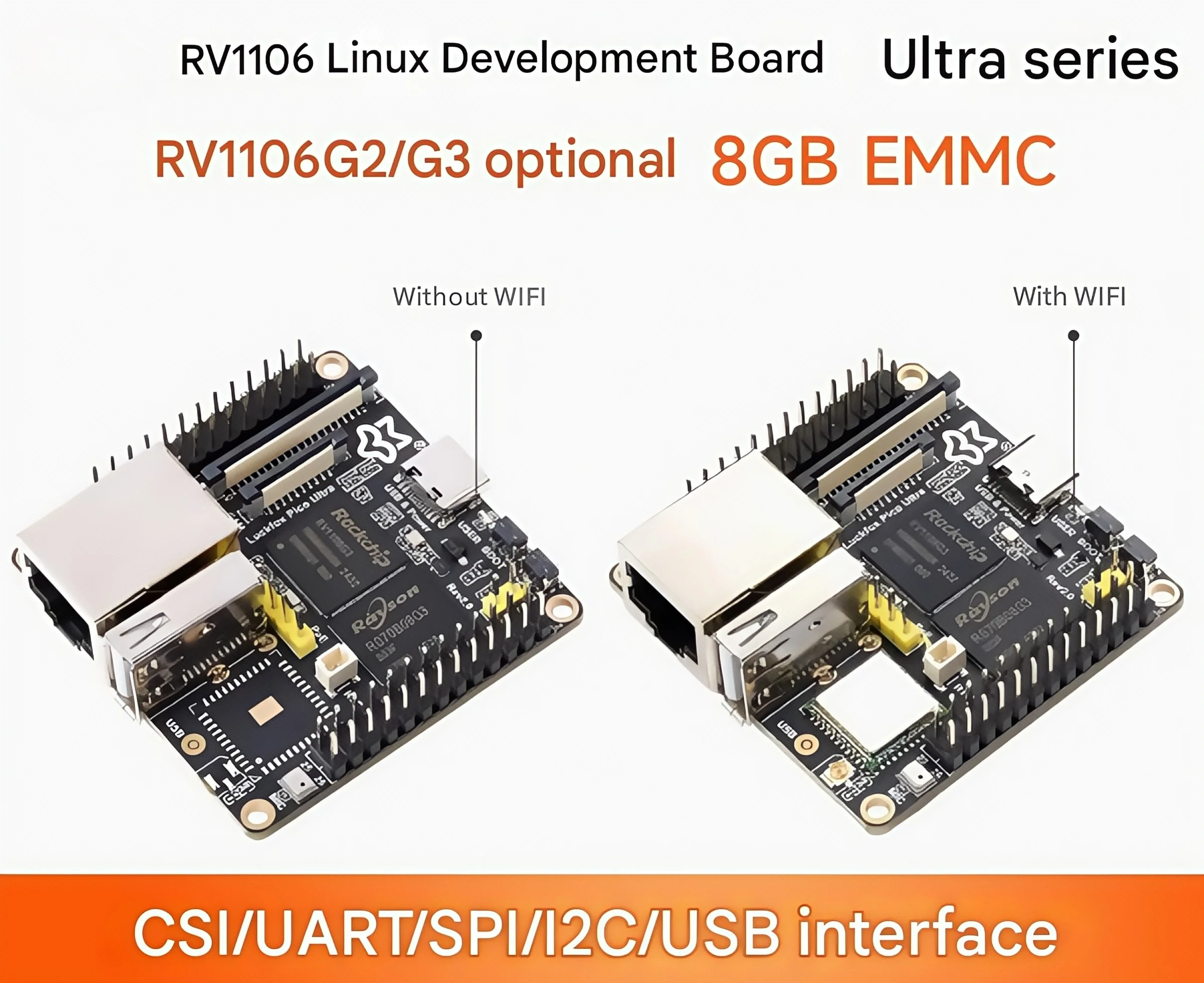 

Luckfox Pico Ultra LCD WIFI POE RV1106 Плата разработки Linux с портом WIFI Bluetooth POE