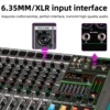 Depusheng 16 채널 오디오 사운드 믹서, MG16 믹싱 DJ 콘솔 USB, 48V 팬텀 파워 256, DSP 효과, 무대용 사운드 테이블 5