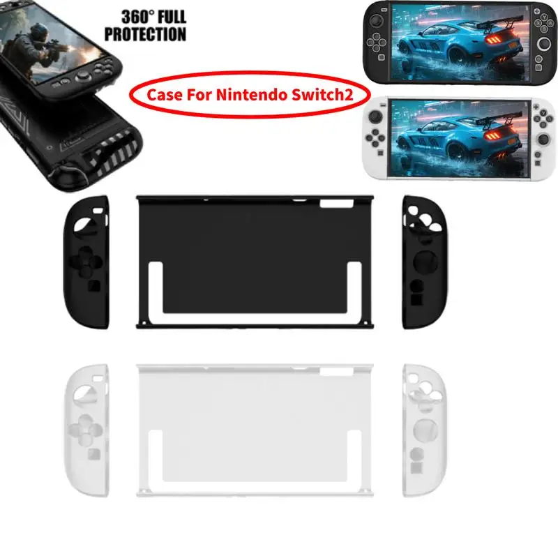 غطاء وحدة التحكم في الألعاب لجهاز نينتندو سويتش 2 حافظة لجهاز Switch2 من البولي يوريثان PC نوع غلاف حماية لملحقات ألعاب NS2 المضادة للخدش