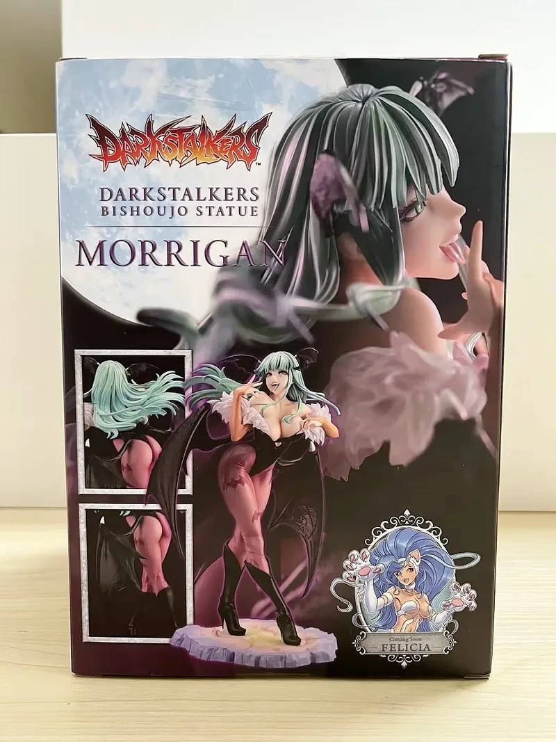 Vampireed Hunter Morrigan Aensland Felicia 23cm Anime Action Figure Darkstalkers Bishoujo Collection Figurine Halloween Toy Gift