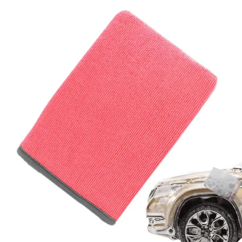 

Clay Bars Auto Detailing Microfiber Wash Mitt Auto Item DIY Detail Clay Towel Water Absorbent Microfiber Wash Mitt For Car Clean