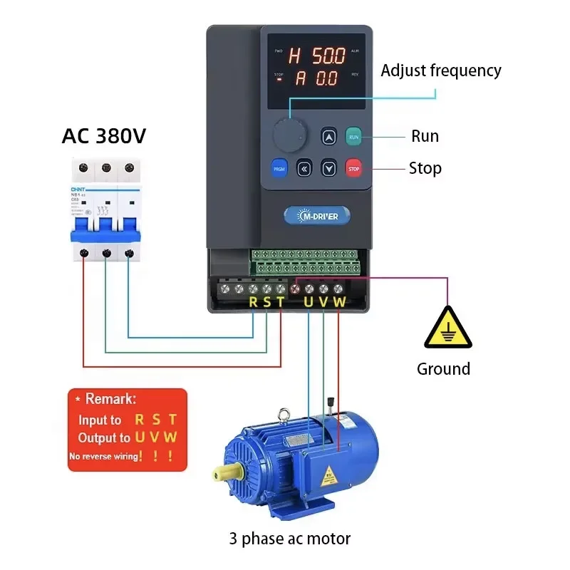 Vector Control 4kw 5.5kw 7.5kw 11kw VFD Inverter 380V~480V Variable Frequency Converter Drivers for Conveyor/Mixer/Compressor