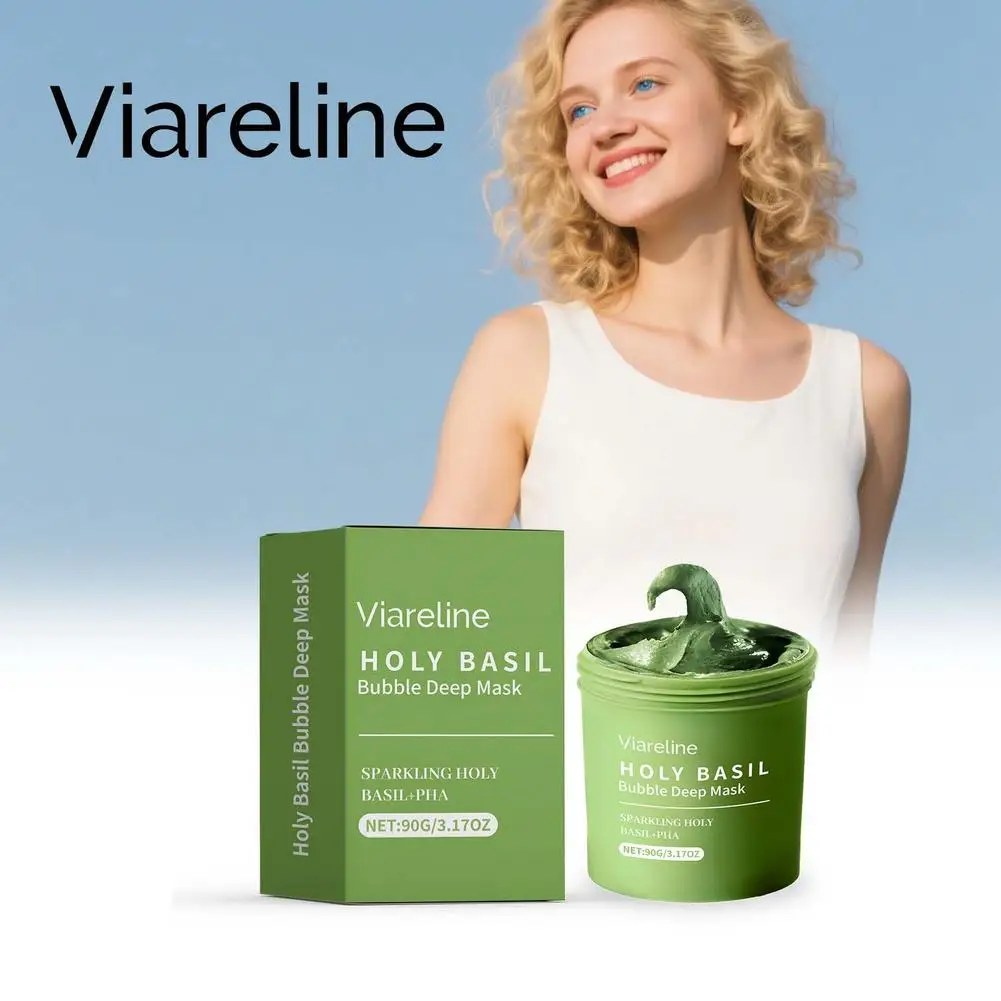Viareline فقاعة قناع عميق تألق هولي باسيل PHA 13% المسام التقشير قناع الوجه إزالة الرؤوس السوداء السيطرة على النفط ترطيب