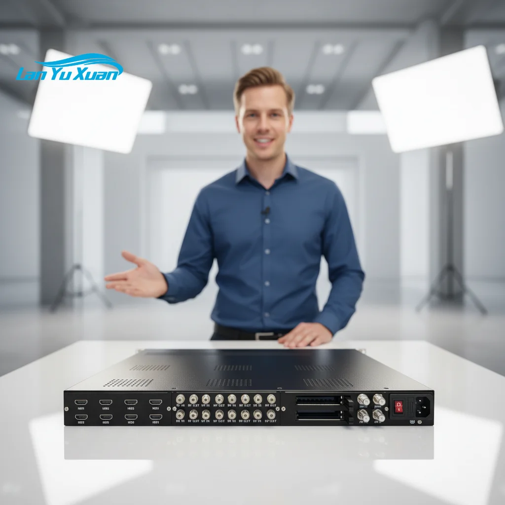 24-in-1 DVB-S/S2/S2X Satellite Tuners to UDP/RTP MPTS/SPTS HLS/HTTP/SRT/URL IP Protocol Device for CATV