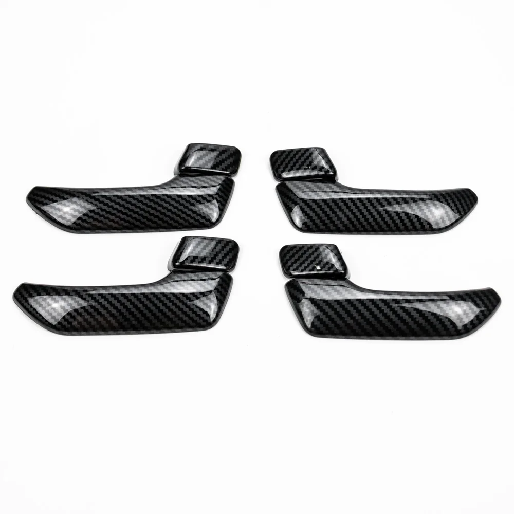 for ISUZU D-MAX MU-X 2012-2019 8pcs Carbon Fiber Color Inner Door Open Handle Cover Decoration