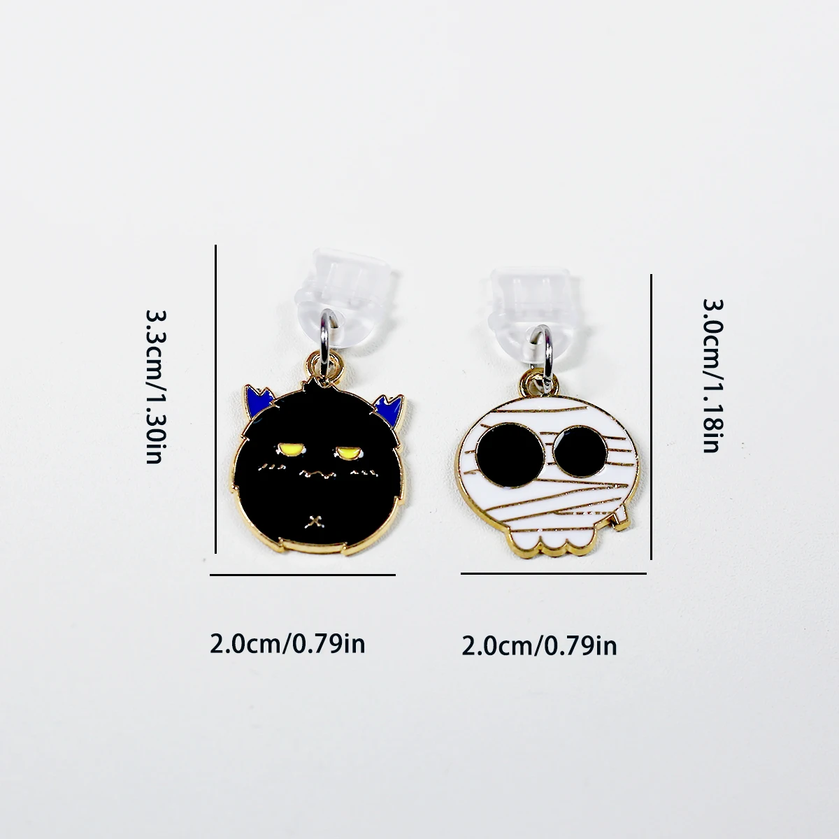 Halloween Decoration Phone Dustproof Plug Little Devil Skull Ghost for iPhone/Type-C/or Samsung Phone Accessories Male and Femal