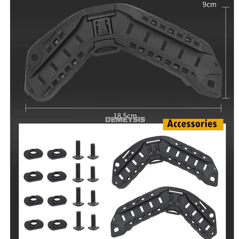 Shooting Sports ARC Helmet Side Rail Tactical Paintball CS FAST Helmet Accessory Mount Guide Rail for FAST SF HIGH CUT HELMET