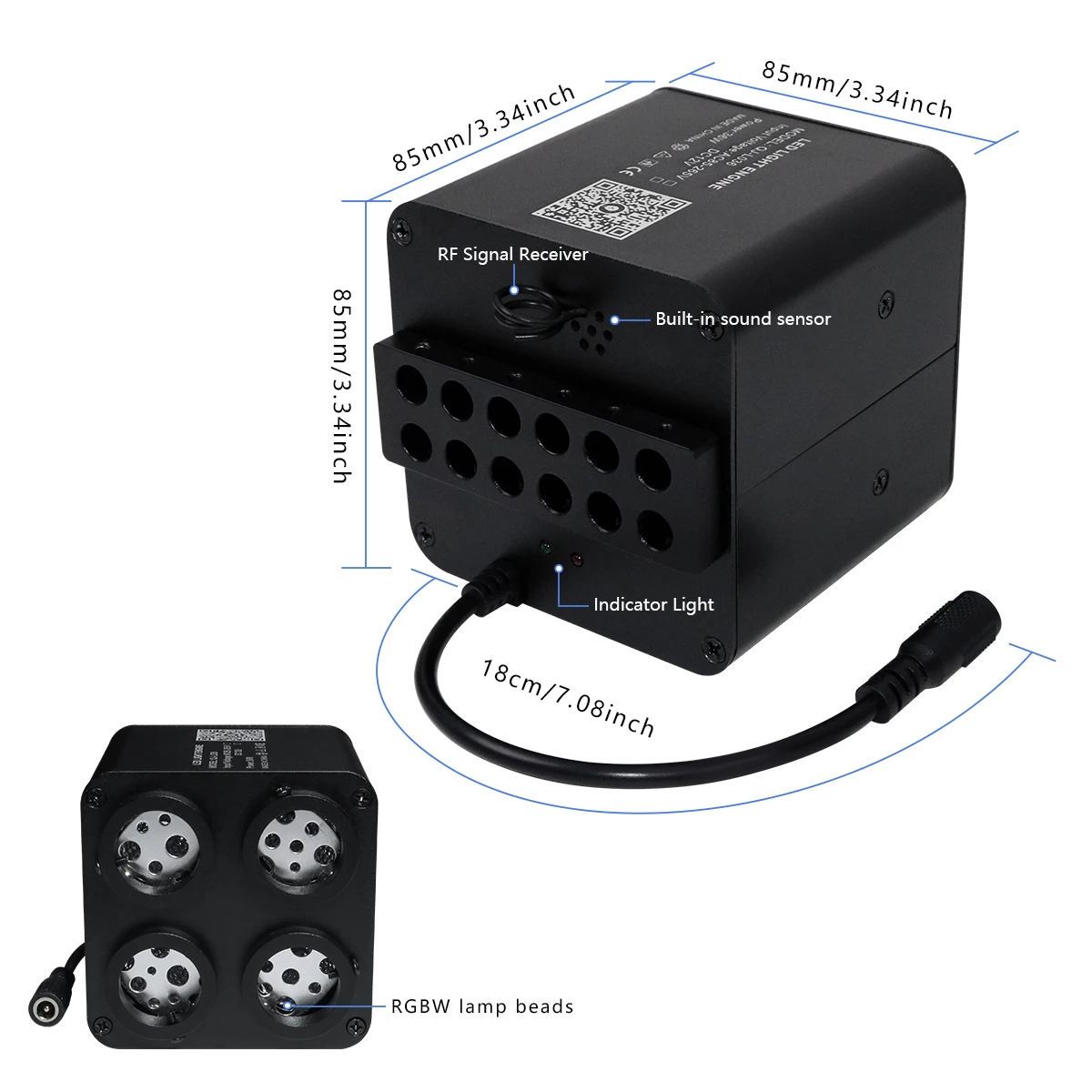 4Port 36W Twinkle RGBW Meteor Fibre Optic Star Light Ceiling 850pc 075 Fiber Optic For Car Home APP&RF Remote Car Star Sky Roof