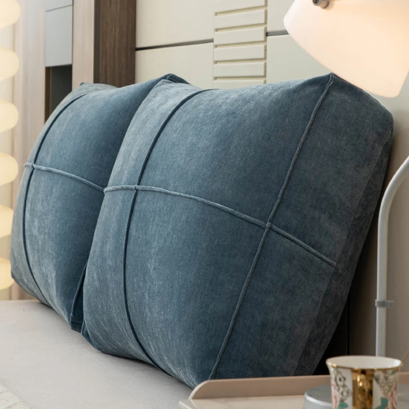 

Современная упрощенная подушка-кровать, комбинированная мягкая антиокрасочная подушка с защитой от окрашивания, большая бархатная подушка для защиты талии...